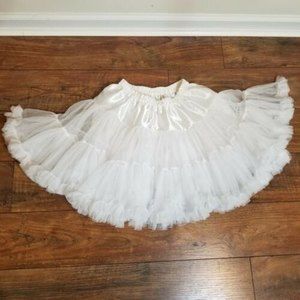 TuTu Petticoat Toddler Size 5? White Pageant Formal Flouncy Multi Layer Slip